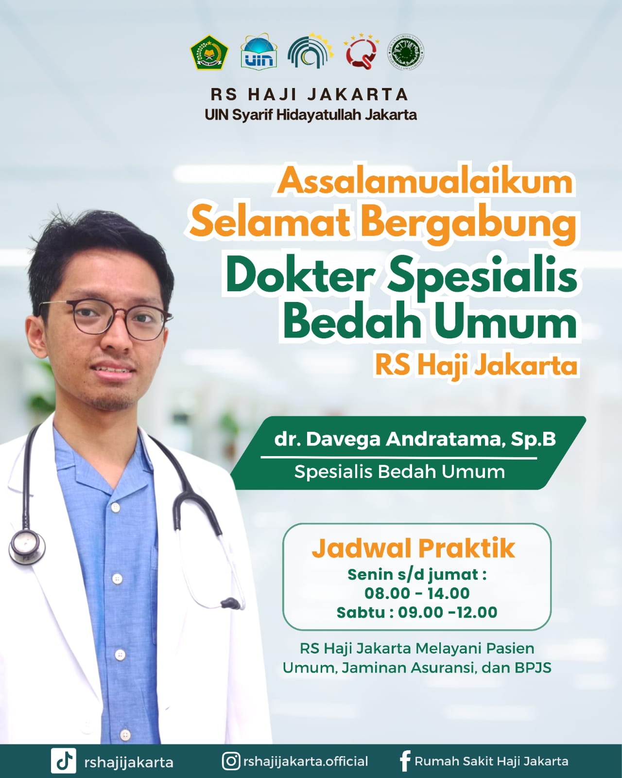 Pemberitahuan dokter spesialis baru berikut jadwal prakteknya 